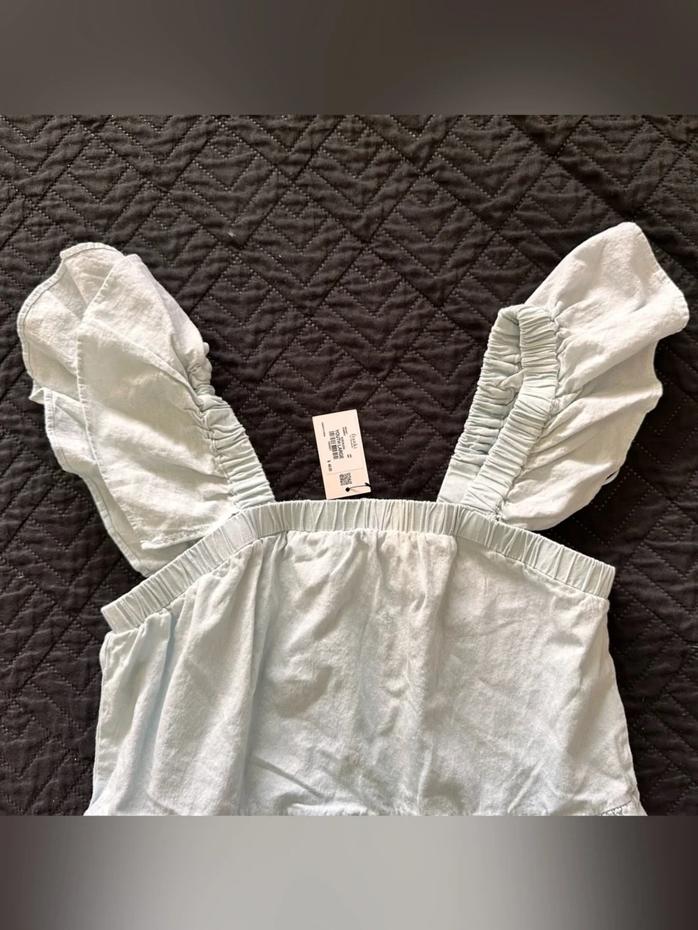 Francesca's Hello Franki Light Blue Sleeveless Top